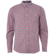 Chemise à Carreaux Homme Montpellier Tokyo Laundry - Rouge Rio - S - Rouge