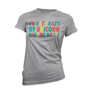 Own Brand Im Not Crazy My Unicorn Made Me Do It Womens Grey T Shirt Xxl own brand kopen in de aanbieding Own Brand Im Not Crazy My Unicorn Made Me Do It Womens Grey T Shirt Xxl own brand kopen in de aanbieding