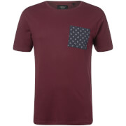 T-Shirt Homme Robert Poche Troy - Pourpre - S - Burgundy