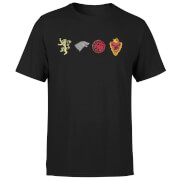 T-Shirt Homme Sceaux Maison Game of Thrones - Noir - S - Noir