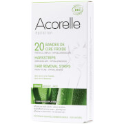 Bandes prêtes à l'emploi pour le visage à l'aloe vera et à la cire d'abeille Acorelle – 20 bandes