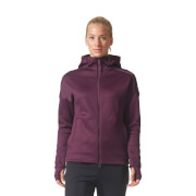 Adidas Womens Zne Heat Training Hoody Purple S adidas kopen in de aanbieding