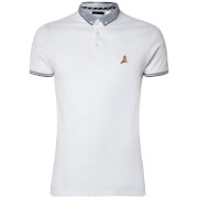 Brave Soul Mens Glover Polo Shirt Optic White S brave soul kopen in de aanbieding