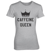 Tjunkie Caffeine Queen Womens Grey T Shirt M tjunkie kopen in de aanbieding