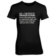 Tjunkie Sloffee Womens Black T Shirt Xxl tjunkie kopen in de aanbieding