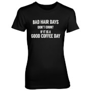 Tjunkie Bad Hair Days Dont Count If Its A Good Coffee Day Womens Black T Shirt S tjunkie kopen in de aanbieding Tjunkie Bad Hair Days Dont Count If Its A Good Coffee Day Womens Black T Shirt S tjunkie kopen in de aanbieding