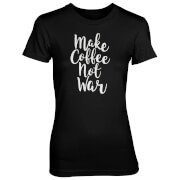 Tjunkie Make Coffee Not War Womens Black T Shirt Xxl tjunkie kopen in de aanbieding