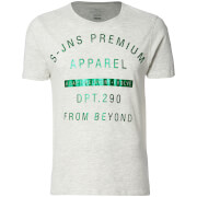 T-Shirt Homme Quinx Smith & Jones - Gris Clair Chiné - S - Gris