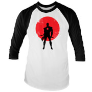 T-Shirt Homme Raglan Valiant Comics Classic Bloodshot Silhouette - Blanc - S - Blanc