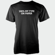 T-Shirt Homme 100% My Type On Paper - Noir - S - Noir