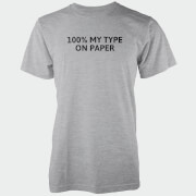 T-Shirt Homme 100% My Type On Paper - Gris - S - Gris
