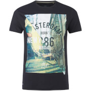 Threadbare Mens Spliced T Shirt Black Xl threadbare kopen in de aanbieding