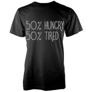 Geekdown 50 Hungry 50 Tired T Shirt Black Xxl geekdown kopen in de aanbieding