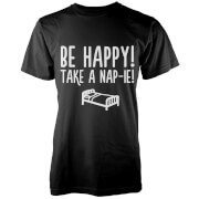 Geekdown Be Happy Take A Nap Ie T Shirt Black Xxl geekdown kopen in de aanbieding