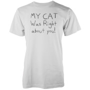 Tjunkie My Cat Was Right About You White T Shirt Xxl tjunkie kopen in de aanbieding