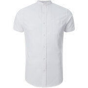 Brave Soul Mens Tribune Short Sleeve Shirt White Xl brave soul kopen in de aanbieding