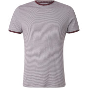 T-Shirt Homme Rayures Gandalf Brave Soul - Rouge / Blanc - S - Burgundy