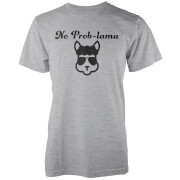 T-Shirt Homme/Femme No Prob-Lama - Gris - S - Gris