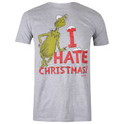 T-Shirt Homme Je Déteste Noël le Grinch - Gris Chiné - S - Gris