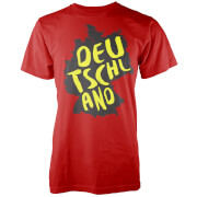 Deutschlandkarte T-Shirt- Rot - S - Rot