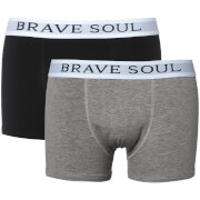 Lot de 2 Boxers Ali Brave Soul - Noir / Gris - S - Noir/Gris