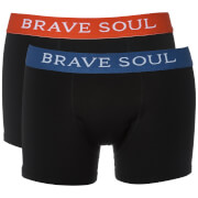 Lot de 2 Boxers Bruno Brave Soul - Noir / Rouge / Bleu - S - Black/Red/Blue