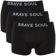 Brave Soul Mens Luke 3 Pack Boxers Black M brave soul kopen in de aanbieding Brave Soul Mens Luke 3 Pack Boxers Black M brave soul kopen in de aanbieding