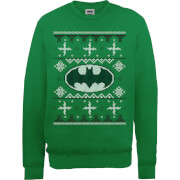 Dc Comics Dc Batman Christmas Knit Logo Green Sweatshirt Xxl dc comics kopen in de aanbieding