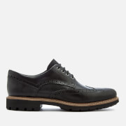 Image of Clarks Men's Batcombe Wing Leather Brogues - Black - UK 7 - Black