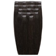 Beauty Works Double Hair Set 18 Inch Clip-In Hair Extensions (Various Shades) - Ebony 1B