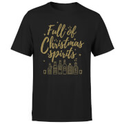 Full Of Christmas Spirits T Shirt Black M the christmas collection kopen in de aanbieding