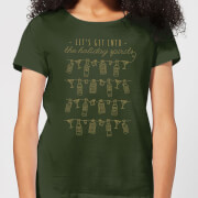 Lets Get Into The Christmas Spirits Womens T Shirt Forest Green Xl the christmas collection kopen in de aanbieding Lets Get Into The Christmas Spirits Womens T Shirt Forest Green Xl the christmas collection kopen in de aanbieding