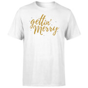 Gettin Merry White T Shirt L the christmas collection kopen in de aanbieding