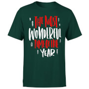The Most Wonderful Time T Shirt Forest Green Xxl the christmas collection kopen in de aanbieding