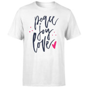 Peace Joy Love T Shirt White S the christmas collection kopen in de aanbieding Peace Joy Love T Shirt White S the christmas collection kopen in de aanbieding