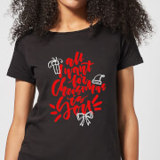 By Iwoot All I Want For Christmas Womens T Shirt Black 3Xl by iwoot kopen in de aanbieding