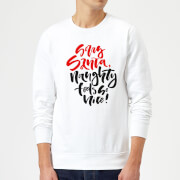 Pull de Noël Homme Naughty Feels So Nice - Blanc - S - Blanc