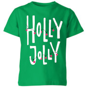 Holly Jolly Kids' T-Shirt - Kelly Green - 3-4 ans - Kelly Green