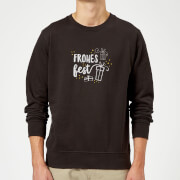 Pull de Noël Homme Frohes Fest - Noir - S - Noir