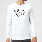 Pull de Noël Homme Buon Natale - Blanc - S - Blanc