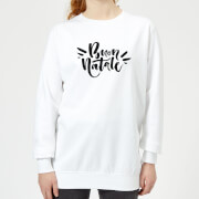 Pull de Noël Femme Buon Natale - Blanc - S - Blanc