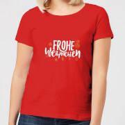 T-Shirt Enfant Fijne Feestdagen - Vert - S - Rouge