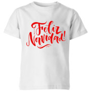 Feliz Navidad Kids T Shirt White 9 10 Years the christmas collection kopen in de aanbieding Feliz Navidad Kids T Shirt White 9 10 Years the christmas collection kopen in de aanbieding