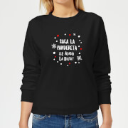 Saca La Pandereta Womens Sweatshirt Black L the christmas collection kopen in de aanbieding
