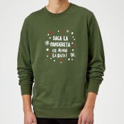 Saca La Pandereta Sweatshirt - Grün - M - Schwarz