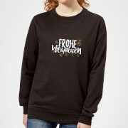 Frohe Weihnachten Womens Sweatshirt Black M the christmas collection kopen in de aanbieding Frohe Weihnachten Womens Sweatshirt Black M the christmas collection kopen in de aanbieding