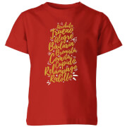 International Reindeer Kids T Shirt Red 11 12 Years the christmas collection kopen in de aanbieding