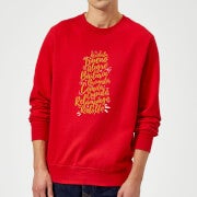 International Reindeer Sweatshirt - Rot - S - Rot