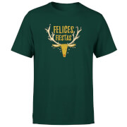 Felices Fiestas Reindeer T Shirt Forest Green L the christmas collection kopen in de aanbieding