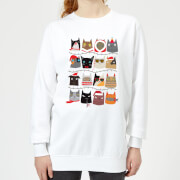 By Iwoot Christmas Cats Womens Sweatshirt White 3Xl by iwoot kopen in de aanbieding
